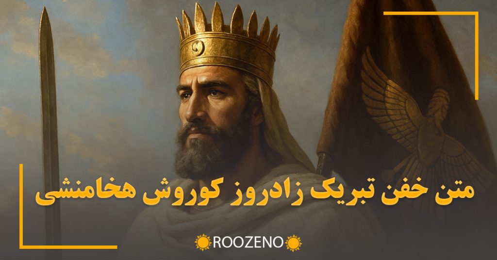 متن خفن تبریک زادروز کوروش هخامنشی / پیامهای غرورآمیز تبریک تولد شاه جاودانِ ایرانزمین