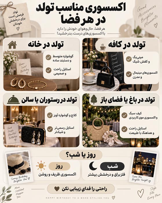کیف کوچک و اکسسوری مناسب روز تولد