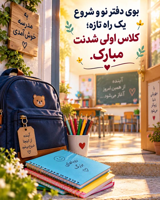 کلاس اولی شدنت مبارک؛ متن تبریک برای دخترم، پسرم و بچه‌های عزیز