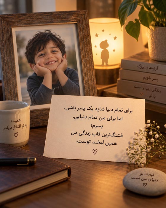 جملات کوتاه و زیبا برای پسرم