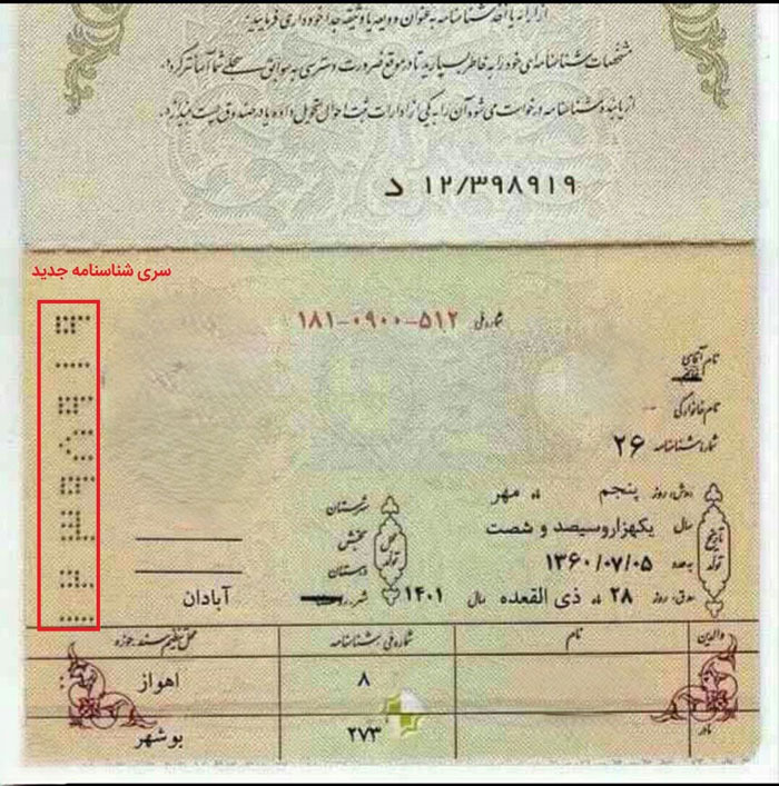 شناسنامه چه اطلاعاتی دارد؟