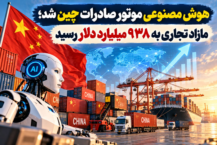 هوش مصنوعی موتور صادرات چین شد؛ مازاد تجاری به ۹۳۸ میلیارد دلار رسید