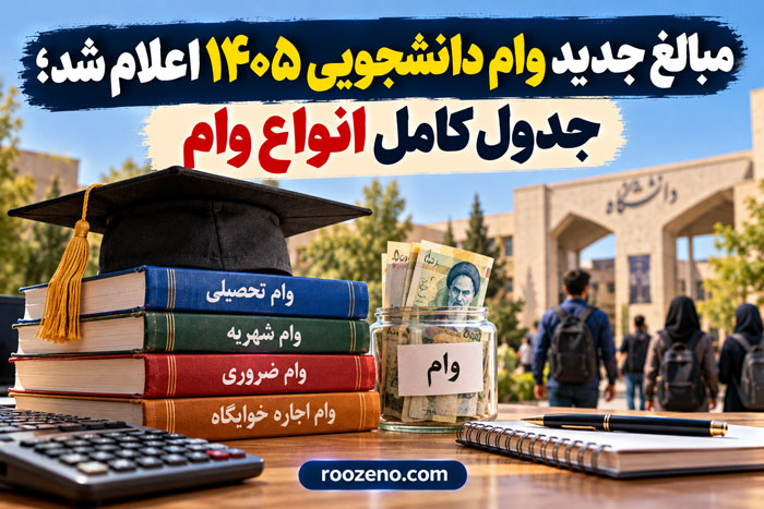 مبالغ جدید وام دانشجویی ۱۴۰۵ اعلام شد؛ جدول کامل انواع وام